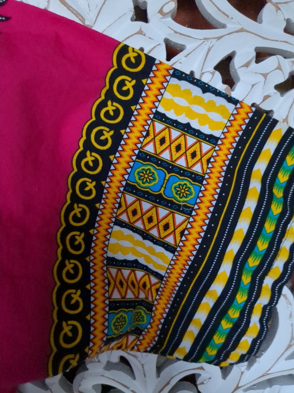 M 100% Cotton Colorful Short Sleeve Tunic with Two Pockets - Picture 7 of 13